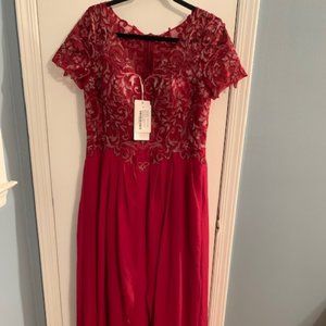 Mother of the Bride Dress, size 12, Burgandy